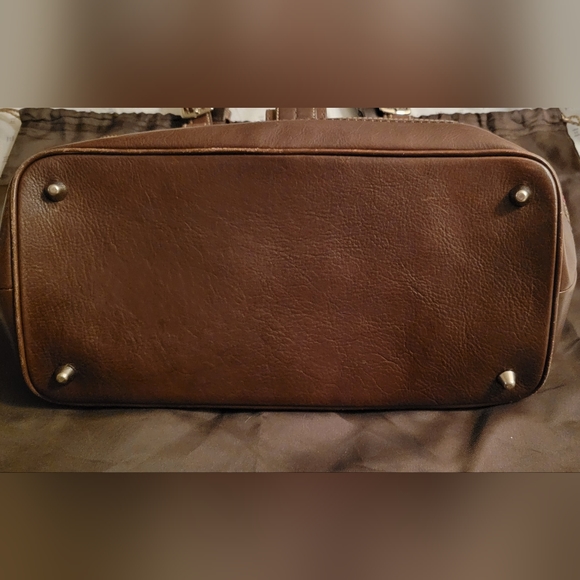 Coach Magenta and brown leather purse - Picture 4 of 6